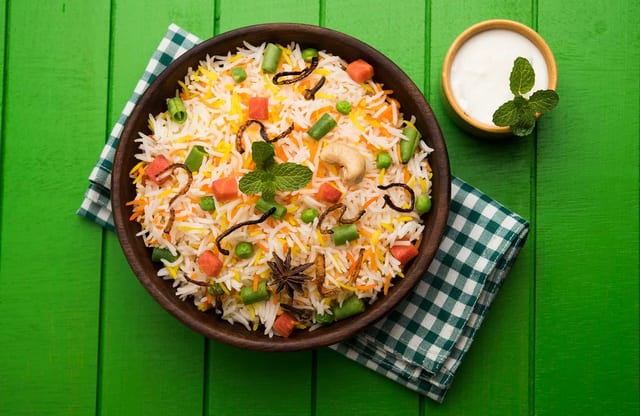 Vegetable Biryani.